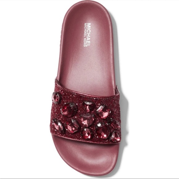 MICHAEL Michael Kors Shoes - NWOT Michael Kors Tyra Slides Sz 8m